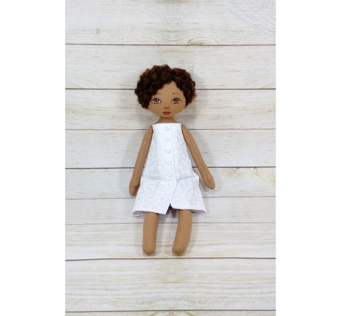 Handmade Black Nurse Doll  | Handmade Blac Rag Doll | Black Doll | nilasdolls.com (2)