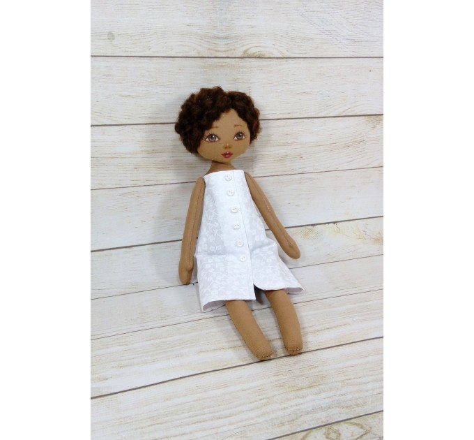 Handmade Black Nurse Doll  | Handmade Blac Rag Doll | Black Doll | nilasdolls.com (3)