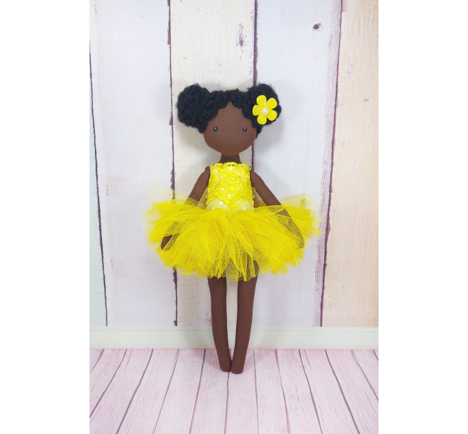 Handmade Black Dolls  In Whire Dress| Black Cloth Dolls | nilasdolls.com (1)