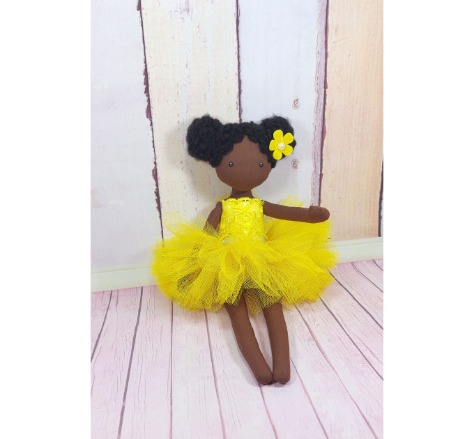 Handmade Black Doll | Handmade Cloth Doll