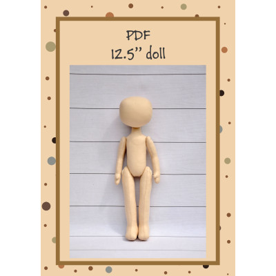 PDF Pattern And Tutorial Dolls Body 12 Inches #1