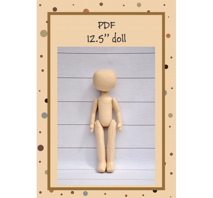 PDF Pattern And Tutorial Dolls Body 12 Inches #1