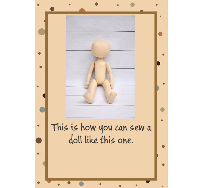 PDF Pattern And Tutorial Dolls Body 12 Inches #1