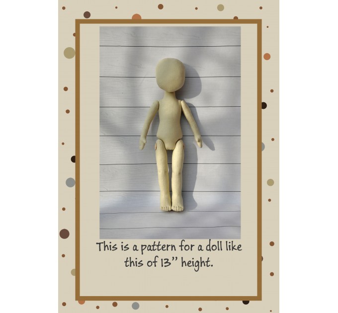 PDF Pattern Dolls Body 13 Inches #1