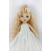 12 In Cloth Doll With A Red Hair And In White Dress