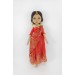 14 In Handmade Cloth Indian Doll In A Red Dress