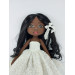 15 In Black Doll In A White Dress