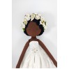 16" Handmade Brown Decorative Rag Doll