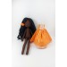 African Doll 15 Inches In A Removable Dress With Long Black Hair