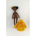 African Doll In A Yellow Dress