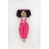 African Rag Doll 14" In Overall