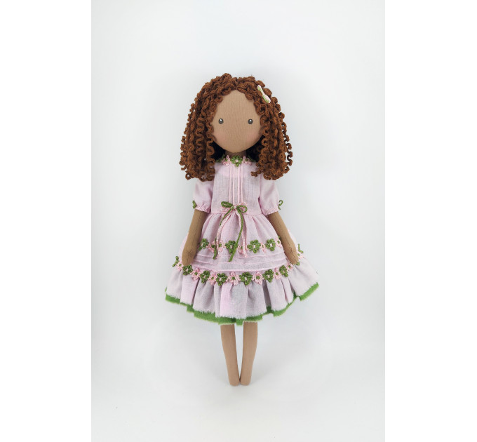 Black African Doll 16 In A Removable Dress