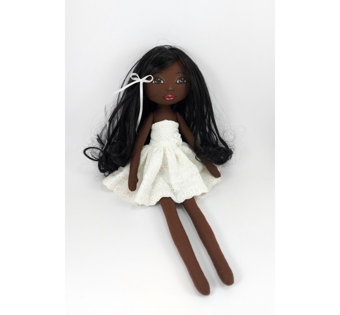 Black African Rag Doll 16 Inches