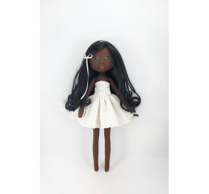 Black African Rag Doll 16 Inches