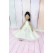 Brown Ballerina Doll In White Dress