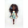 Black african Rag Doll With Curly Long Hair