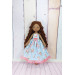 Brown Cloth Doll In A Removable Cotton Dress