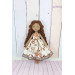 Brown Cloth Doll In A Removable Cotton Dress