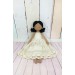 Brown Cloth Doll In A Removable Cotton Dress