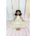 Brown Cloth Doll In A Removable Cotton Dress