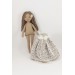Brown Doll In A White Dress | nilasdoll.com