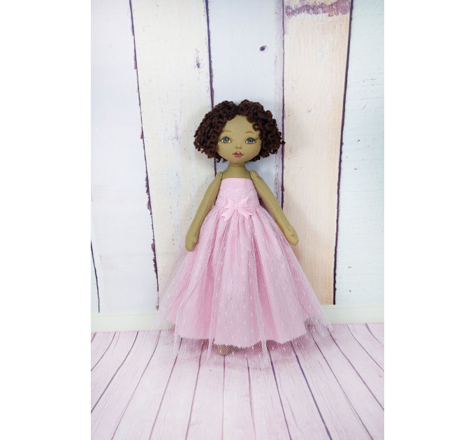 Handmade Black Nurse Doll  | Handmade Black Rag Doll