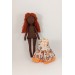Brown Textile Doll In A Removable Cotton Dress