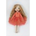 Cloth 16 Inches Doll In A Red Dress