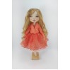Cloth 16 Inches Doll In A Red Dress