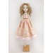 Cloth Doll For Interior Decoration With Long Red Hair In A Removable Dress