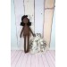 Handmade Black Cloth Doll 