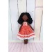 Handmade Black Cloth Doll 