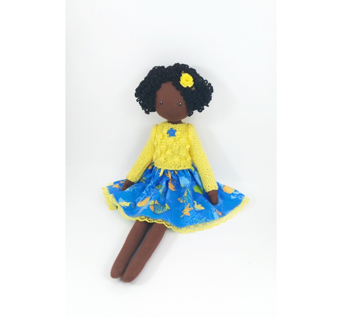 Handmade Brown Decorative Rag Doll