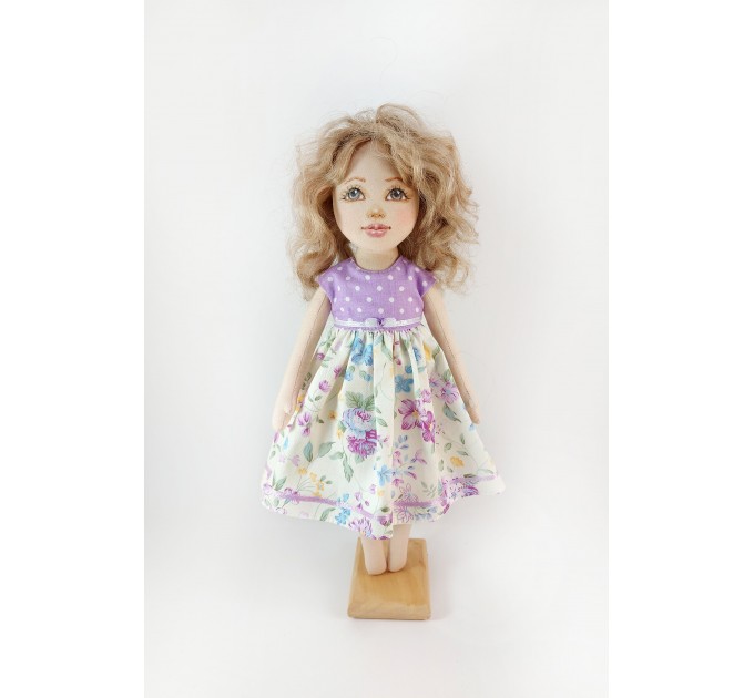 Meet Violet: Handcrafted Eco-Friendly Fabric Doll – A Unique, Artisan Soft Toy for Kids & Collectors