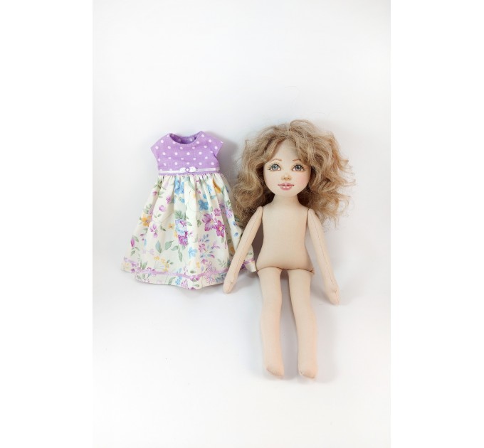 Meet Violet: Handcrafted Eco-Friendly Fabric Doll – A Unique, Artisan Soft Toy for Kids & Collectors