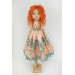 Handmade Rag Doll 18 Inches With Red Hair