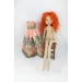 Handmade Rag Doll 18 Inches With Red Hair