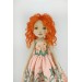 Handmade Rag Doll 18 Inches With Red Hair