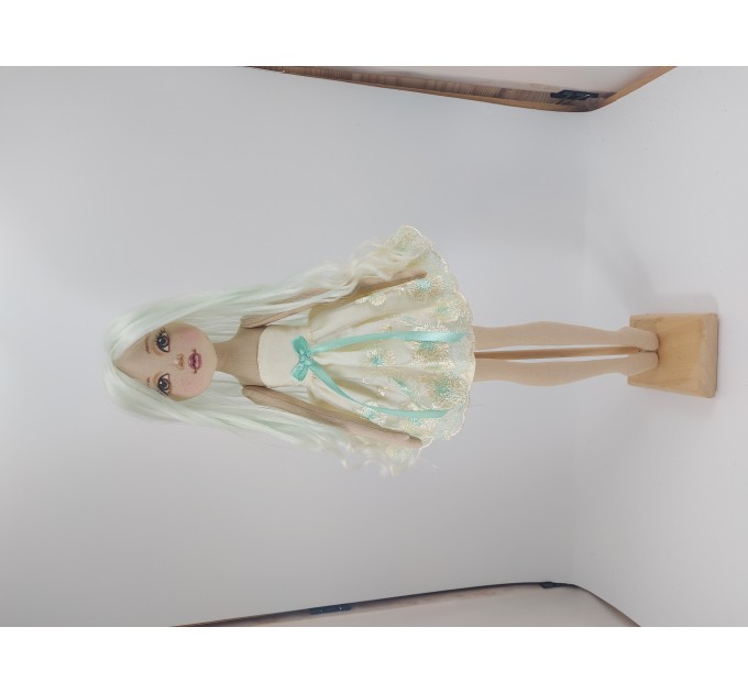 Handmade Rag Doll Ballerina Princess With Long Hair