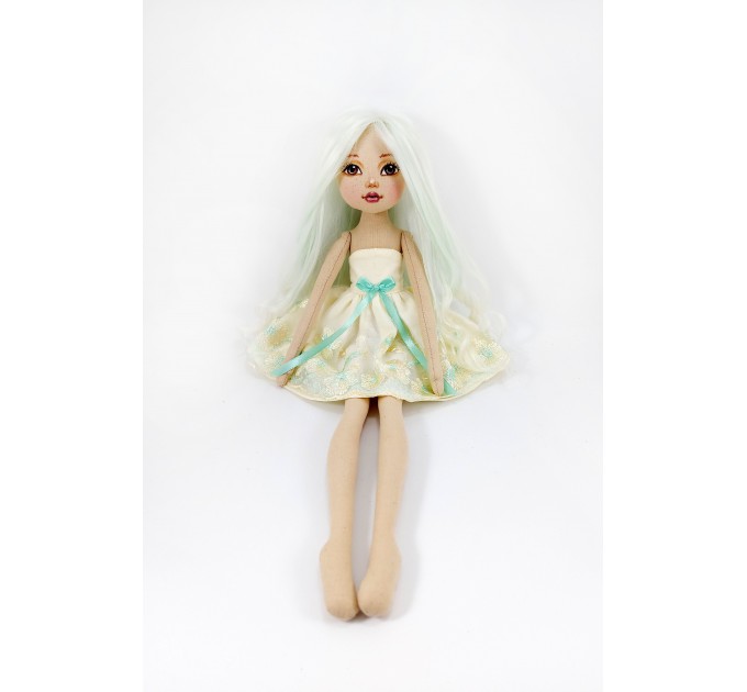 Handmade Rag Doll Ballerina Princess With Long Hair