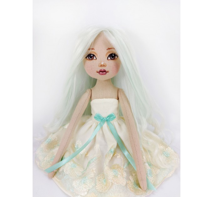 Handmade Rag Doll Ballerina Princess With Long Hair