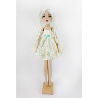 Handmade Rag Doll Ballerina Princess With Long Hair