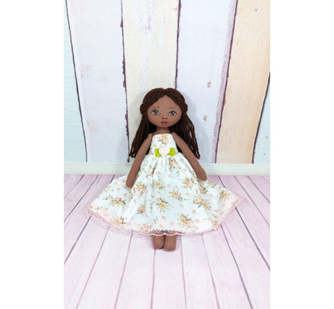 Handmade Rag Doll In  Removable Dress