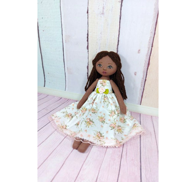 Handmade Rag Doll In  Removable Dress