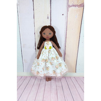 Handmade Rag Doll In  Removable Dress