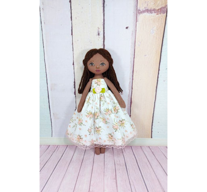 Handmade Rag Doll In  Removable Dress