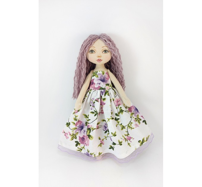 Handmade Small Soft Doll With Removable Clothes 