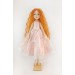 Interior Rag 18" Fairy Doll With Red Hair In A Removable Pink Dress