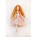 Interior Rag 18" Fairy Doll With Red Hair In A Removable Pink Dress