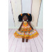 Black Doll With Curly Hair | Handmade Black Doll